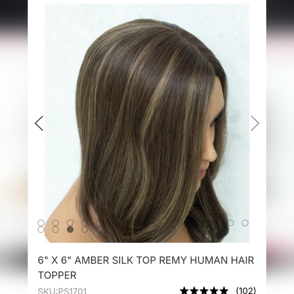 Uniwigs Amber Silk Top Topper - Picture 4 of 4
